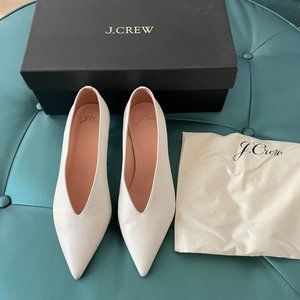 J. Crew V Shape Kitten Heels Brand New 8